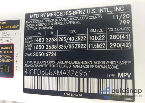 2021 Mercedes-Benz Amg Gle 53 Coupe 4Matic from USA, damaged, VIN 4JGFD6BBXMA376961